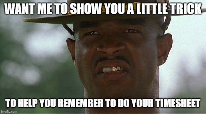 Major Payne training the turds