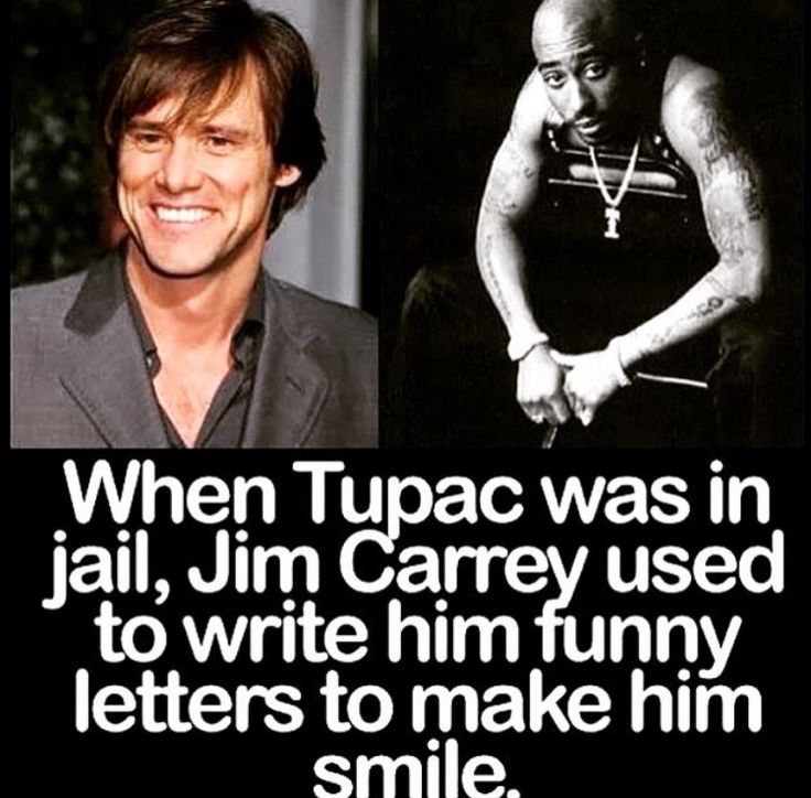 Jim Carrey Wrote Tupac Shakur Letters