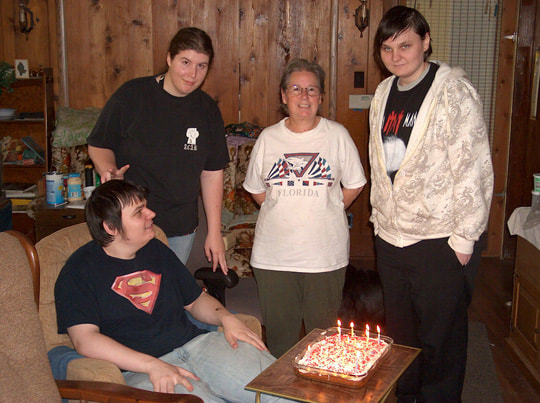 Heather Long & Darliene Eva Dekker ( Rudesill ) & Kim Turner at Patrick's birthday @ Dirk Dekker's house 