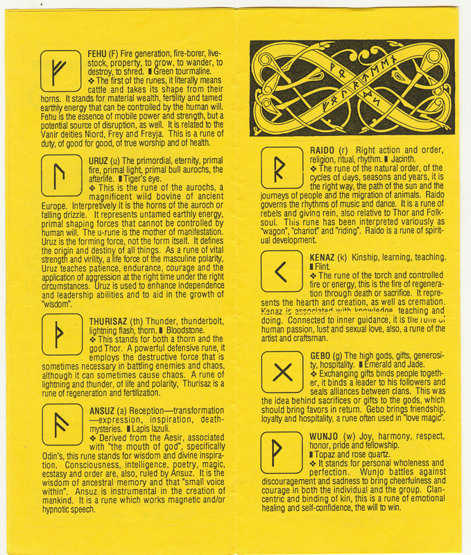 Wotan's Volk The Elder Futhark RUNES 2